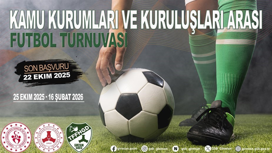 Kamu Kurum ve Kuruluşları Arası Futbol Turnuvası Başvuruları Başladı!